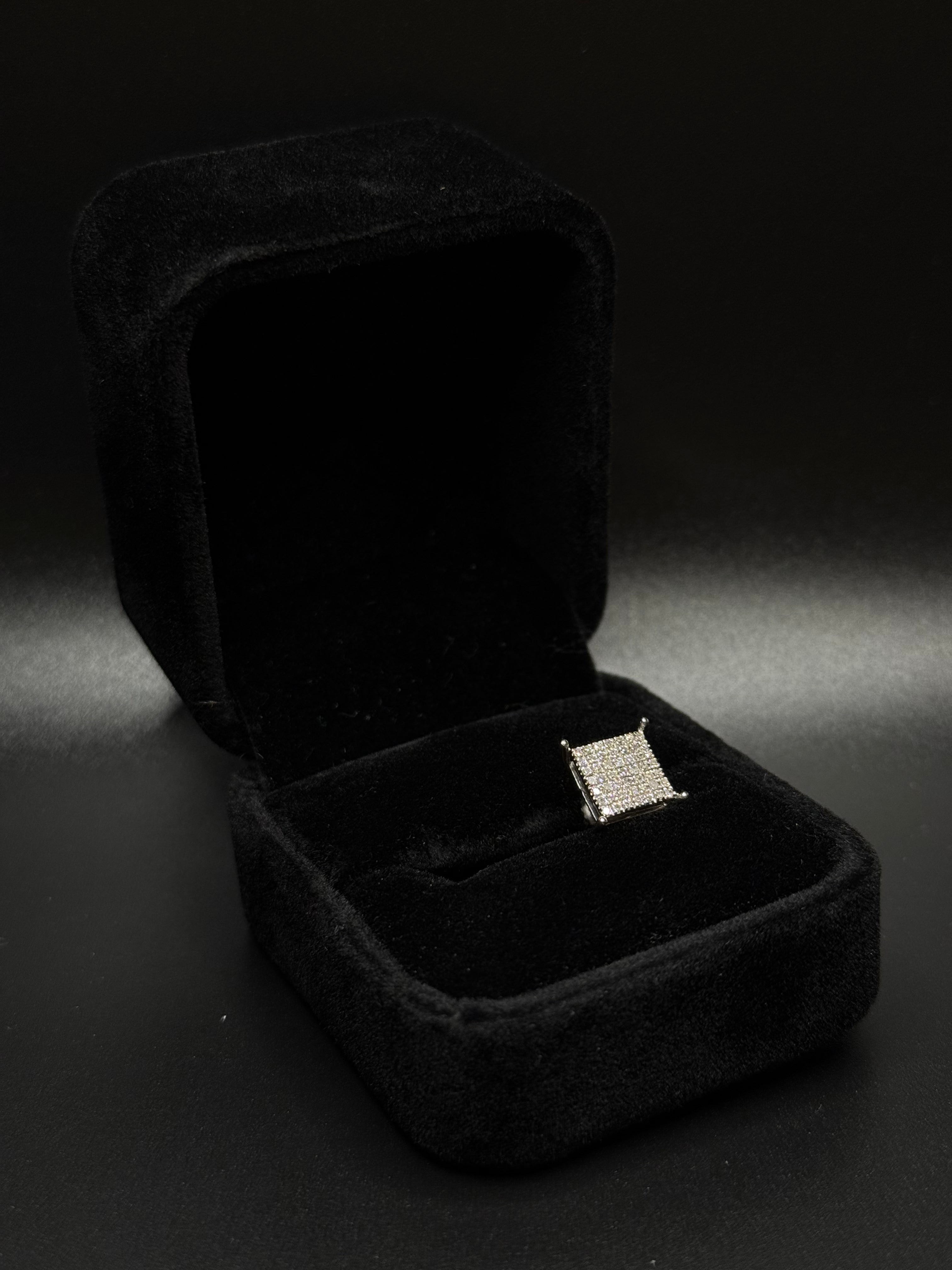 Diamond Square Earring