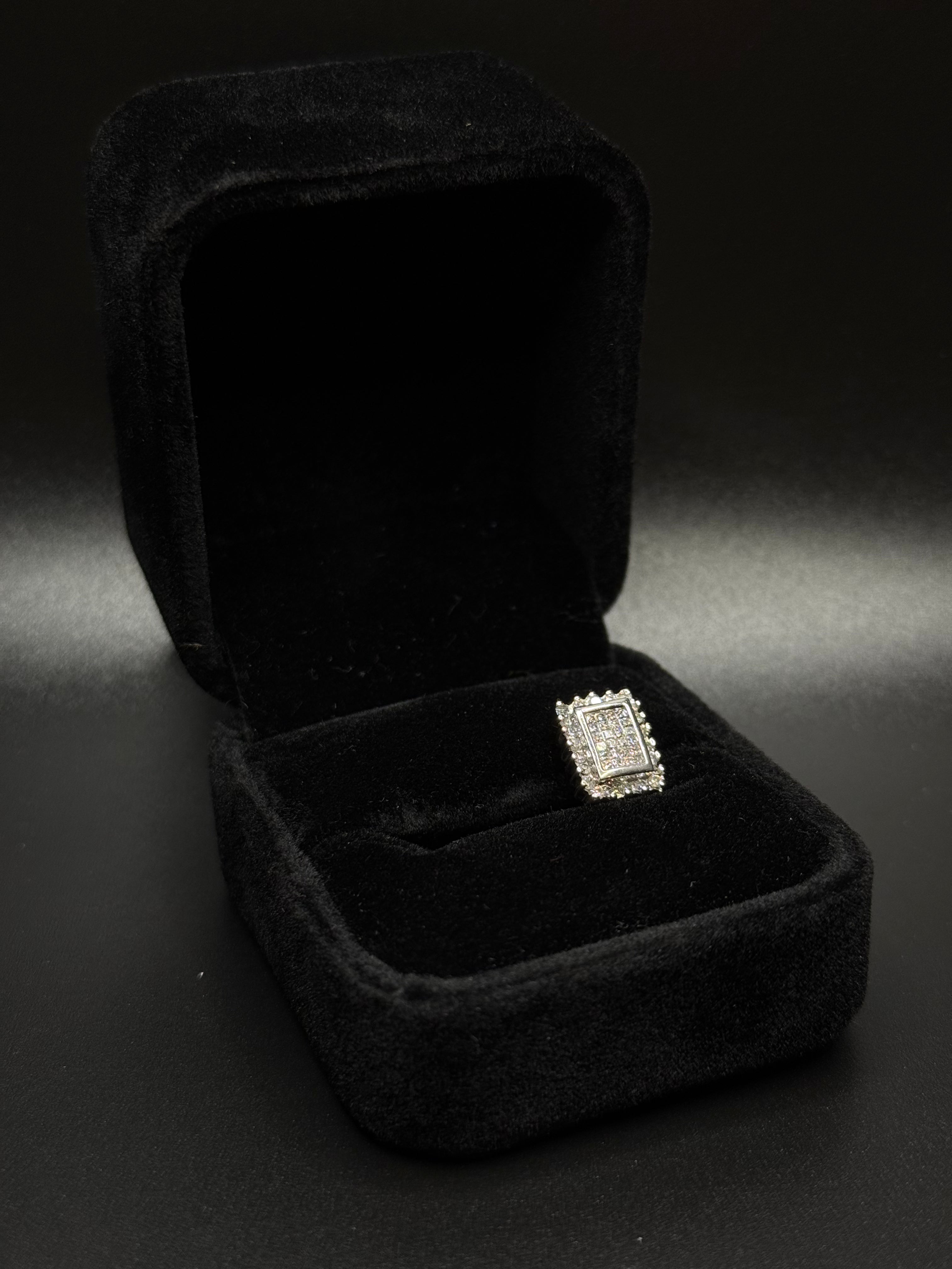 Diamond Rectangle Earring